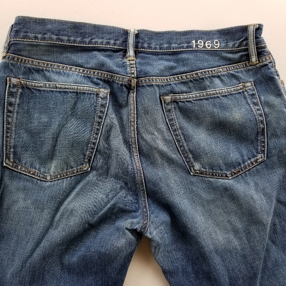Gap 34 x 30 Standard Fit Blue Jeans 1969 FLAWED - Picture 4 of 7